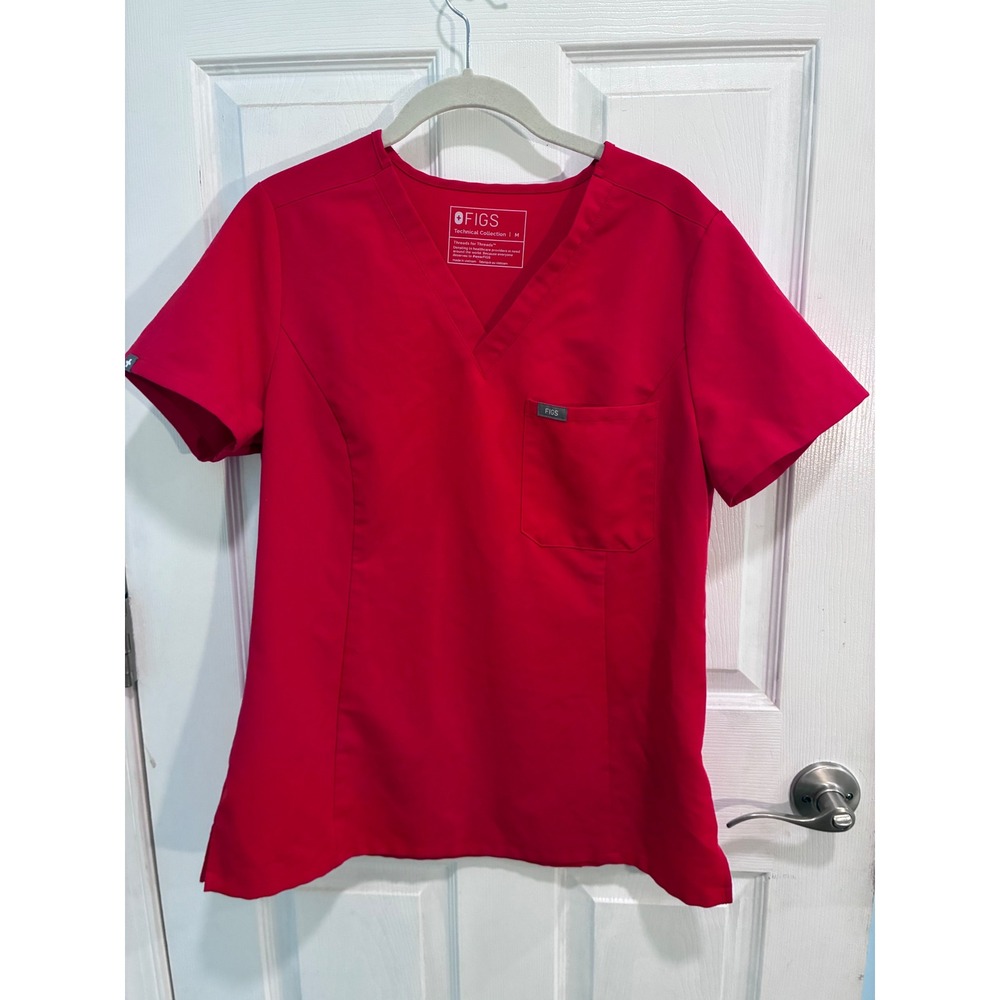 Figs Technical Collection Red Scrub Set Zamora Jogger Pants Medium
